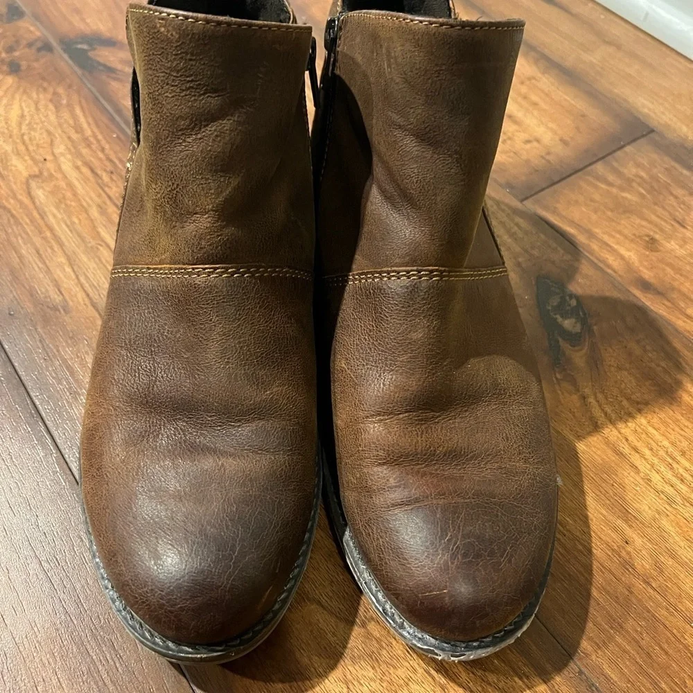 Josef Seibel Germany Ankle Boots Women's size 40 Dark Brown Leather Sienna 81